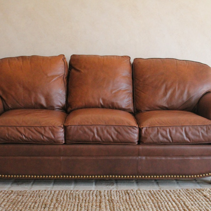 Best ideas about Thomasville Leather Sofa
. Save or Pin Thomasville Leather Sofa with Nailhead Trim Now.