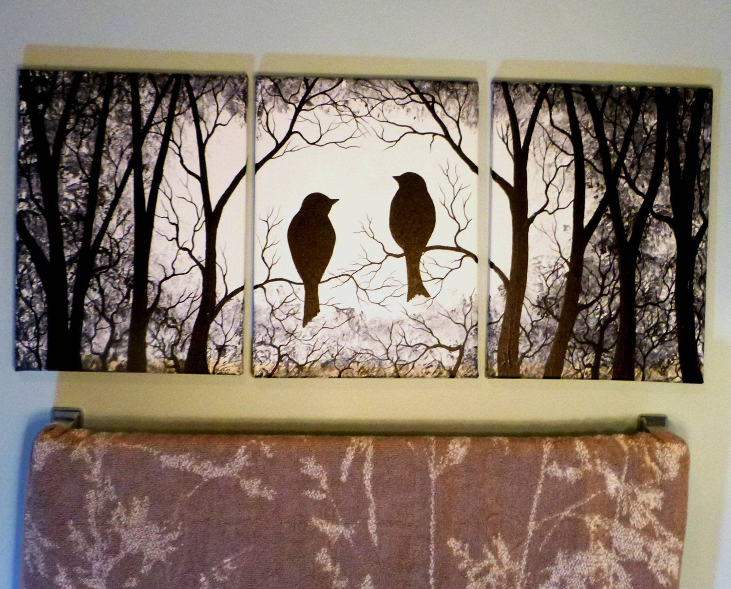 Best ideas about Three Piece Wall Art
. Save or Pin Birds in the Trees Black and White 3 Piece Wall Art Now.