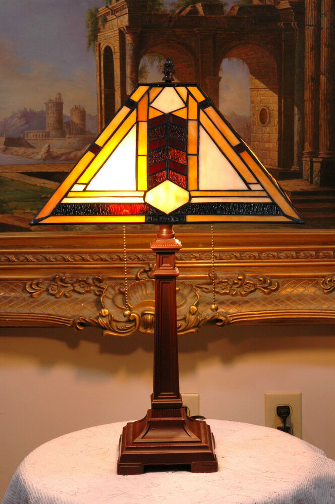 Best ideas about Tiffany Style Desk Lamp
. Save or Pin 14 5"W Mission style Stained Glass Tiffany Style Table Now.