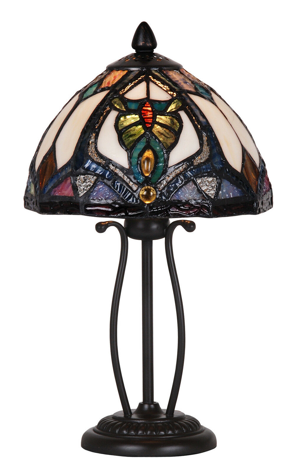 Best ideas about Tiffany Style Desk Lamp
. Save or Pin AUCTION TIFFANY STYLE UNIQUE STAINED GLASS DESK TABLE Now.