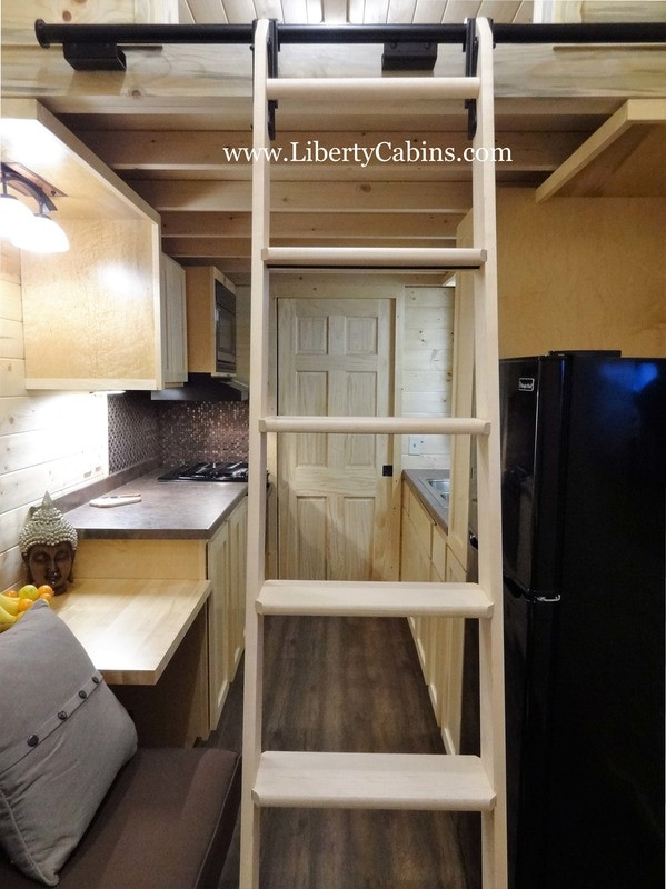 Best ideas about Tiny House With Bedroom Downstairs
. Save or Pin Tiny House on Wheels with Downstairs Bedroom by Liberty Cabins Now.
