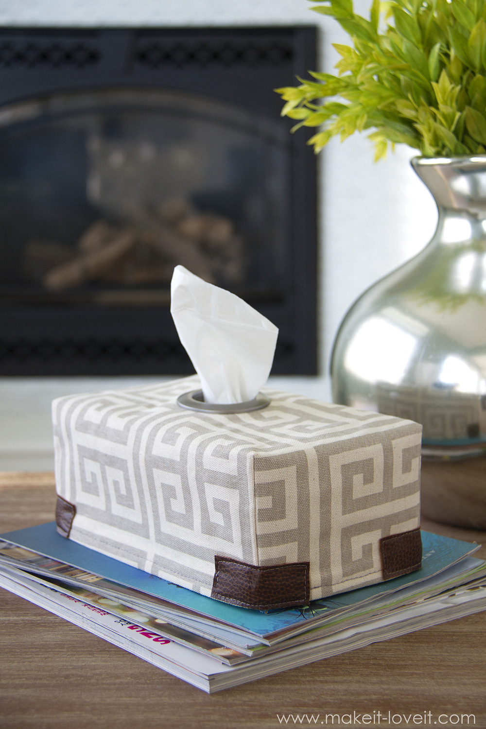 Best ideas about Tissue Box Cover DIY
. Save or Pin Fabric Tissue Box Cover with Grommet opening Now.