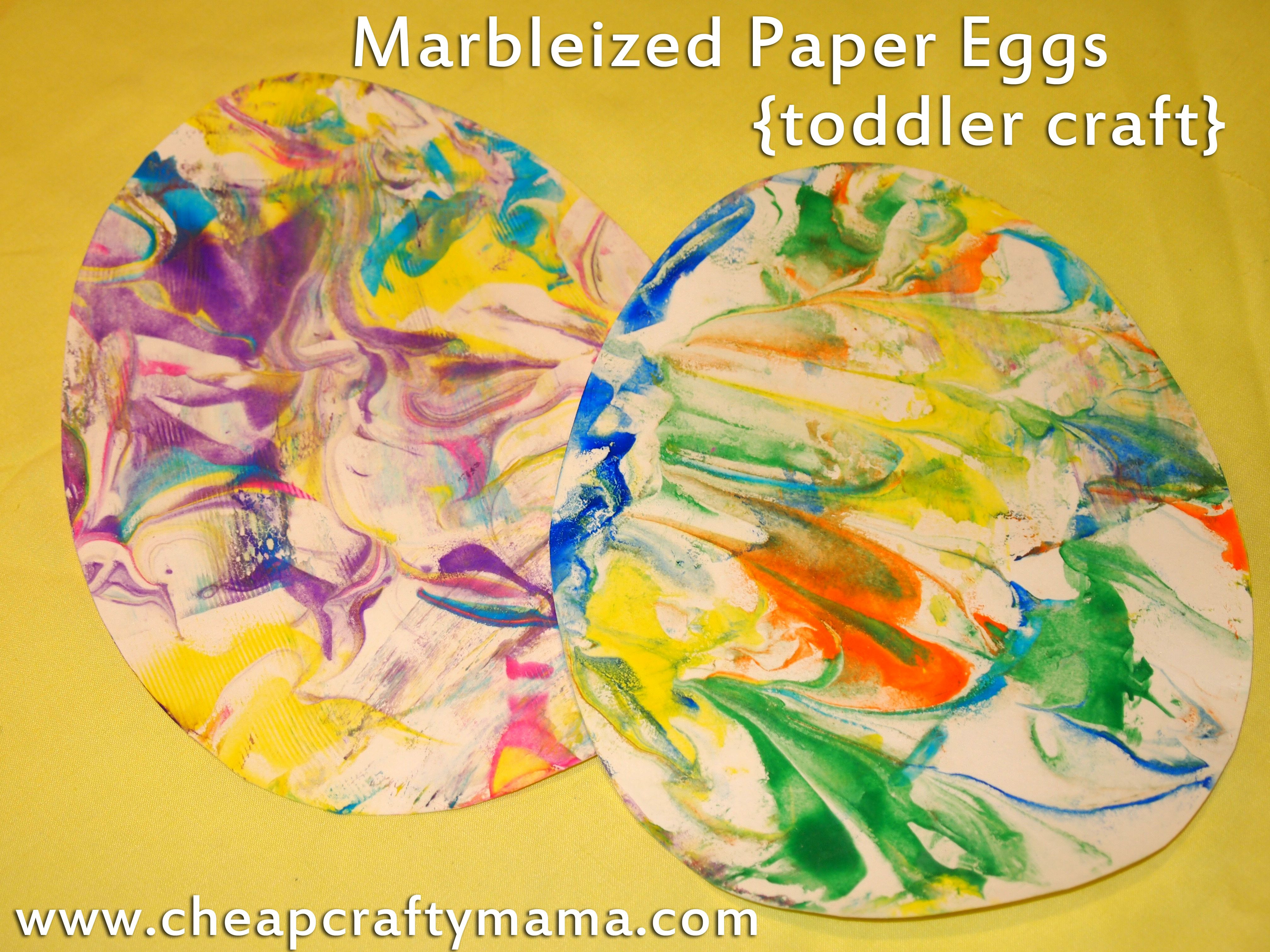 Best ideas about Toddler Art And Crafts Ideas
. Save or Pin Marbleized paper Easter eggs a fun and pretty project Now.