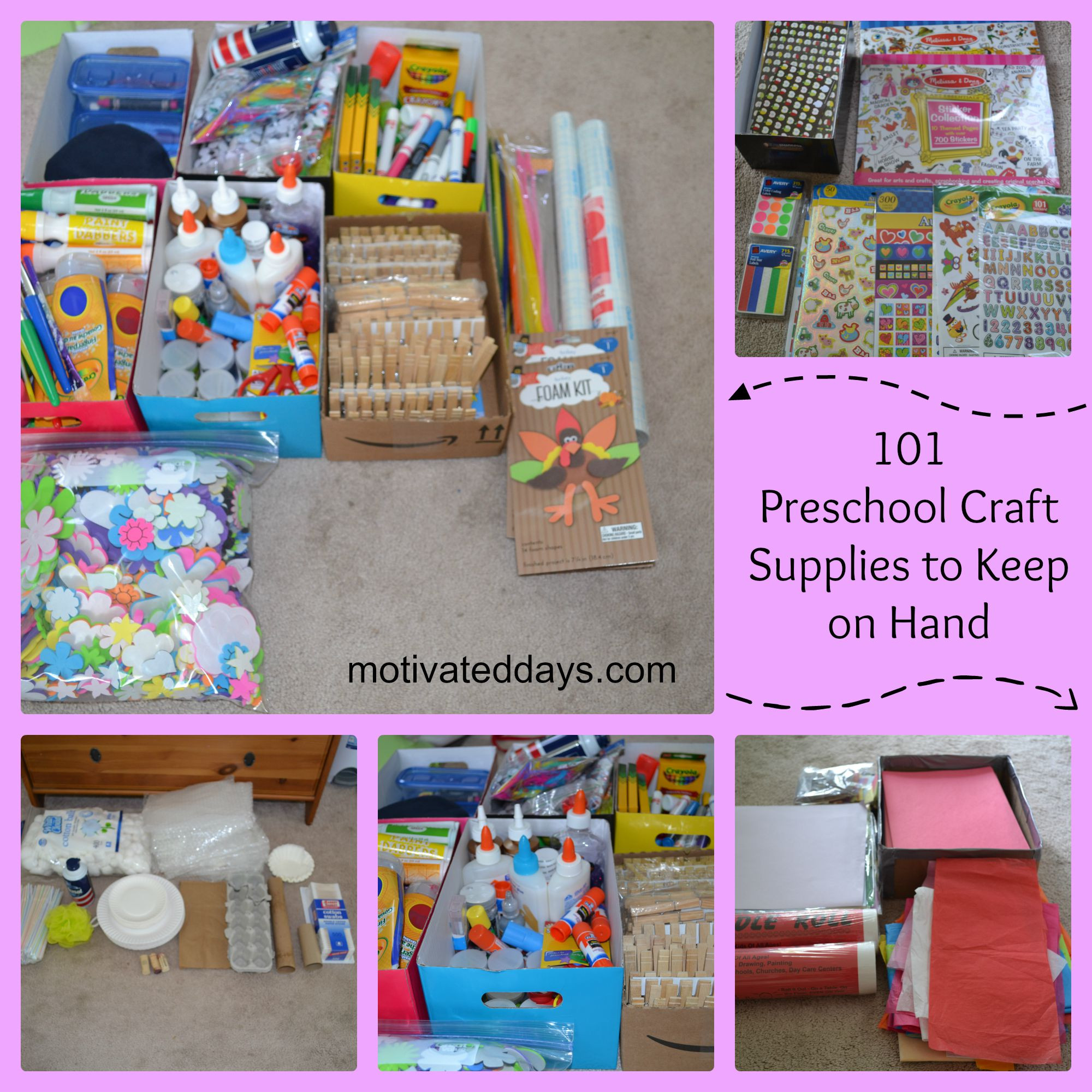 Best ideas about Toddler Craft Supplies
. Save or Pin Preschool Craft Supplies to Have on Hand Motivated Days Now.