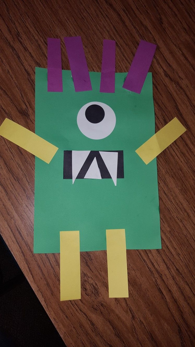 Best ideas about Toddler Crafts Activities
. Save or Pin Rectangle monster craft Now.