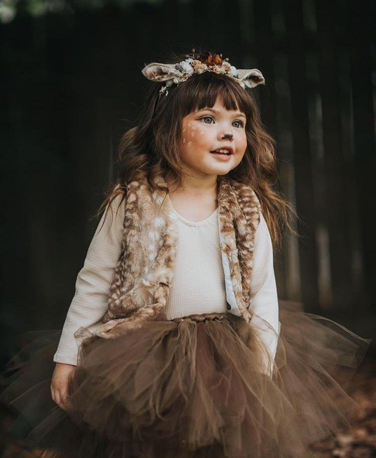 Best ideas about Toddler Deer Costume DIY
. Save or Pin Fawn baby deer costume fur vest and tail at Now.