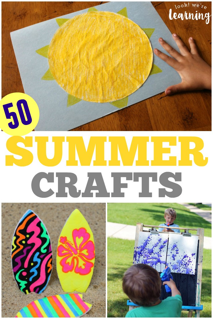 Best ideas about Toddler Summer Craft
. Save or Pin 50 Super Easy Super Fun Summer Crafts for Kids Now.