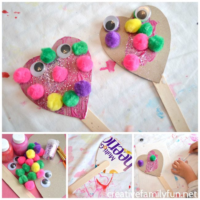 Best ideas about Toddler Valentines Craft Ideas
. Save or Pin Silly Heart Puppet Valentine Craft Creative Family Fun Now.