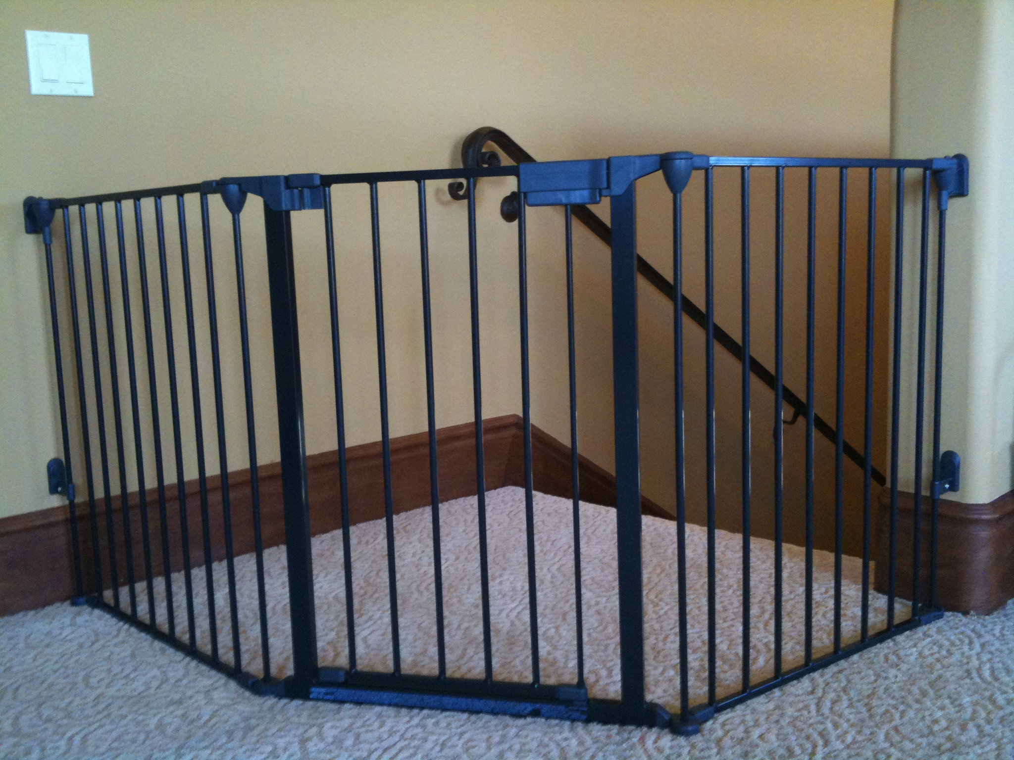 Best ideas about Top Of Stairs Gate
. Save or Pin Custom large and wide child safety gates Now.