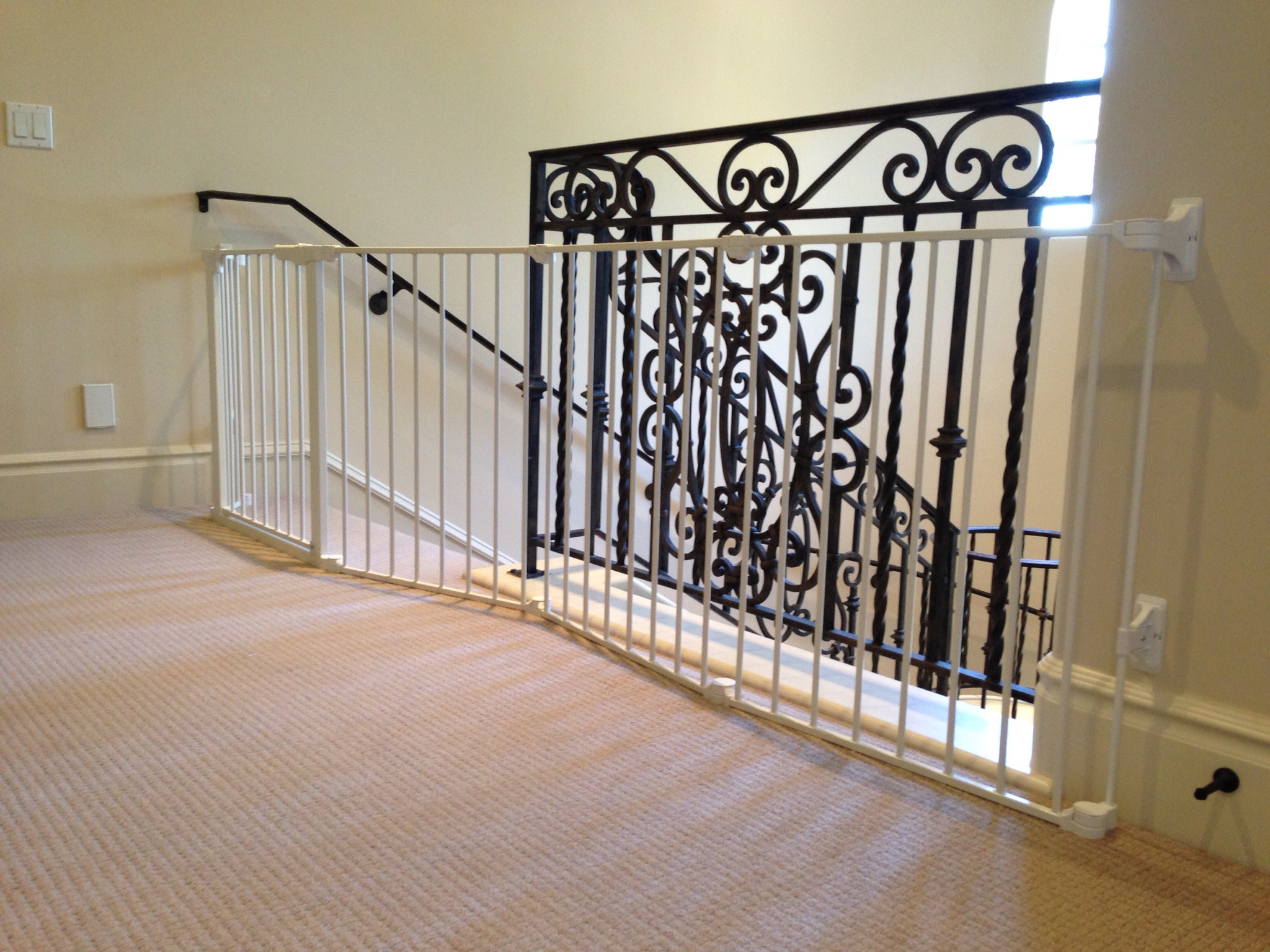 Best ideas about Top Of Stairs Gate
. Save or Pin Custom large and wide child safety gates Now.