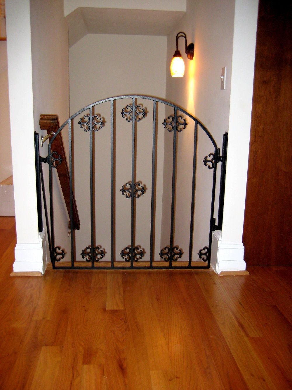 Best ideas about Top Of Stairs Gate
. Save or Pin child safety gate at top of stairs forged iron designs By Now.