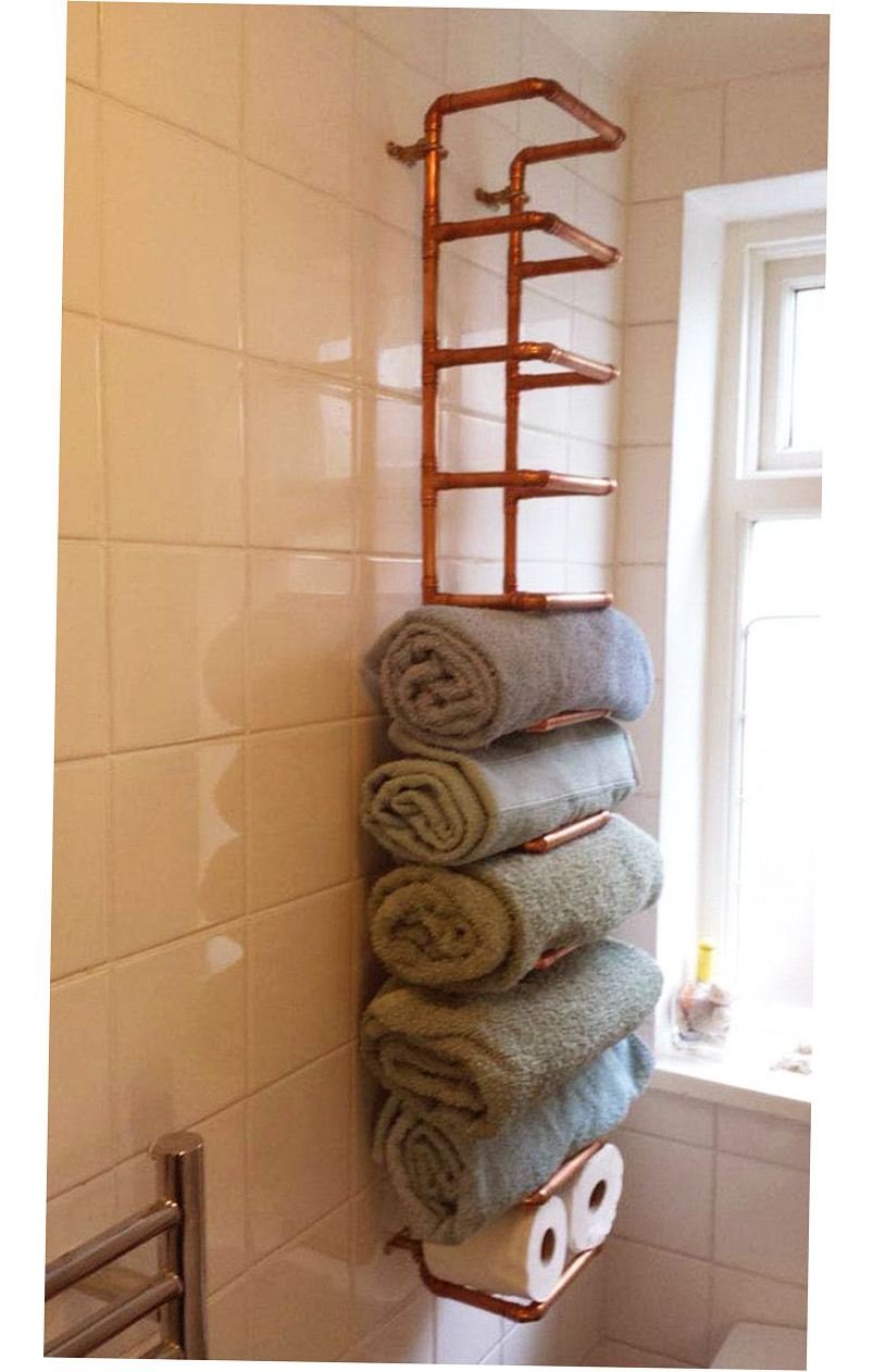 Best ideas about Towel Storage Ideas
. Save or Pin Bathroom Towel Storage Ideas Creative 2016 Ellecrafts Now.