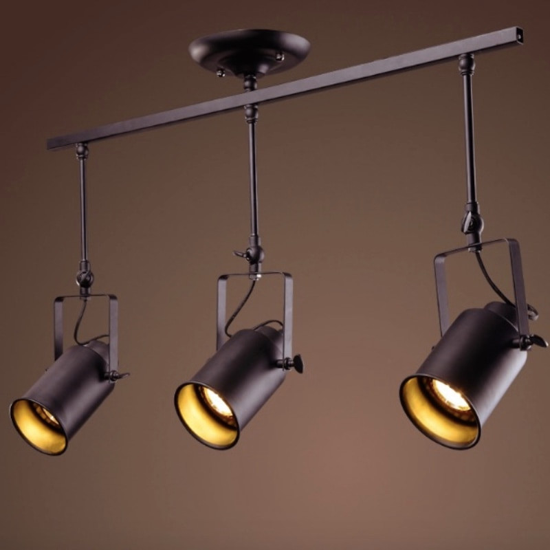 Best ideas about Track Lighting Pendants
. Save or Pin NEW Vintage Industry Iron Adjustable Led E27 1 2 3 4 Heads Now.