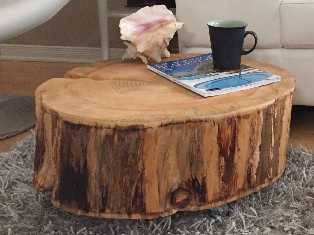 Best ideas about Tree Stump Coffee Table
. Save or Pin The Unique Tree Trunk Coffee Table — Allin The Details Now.