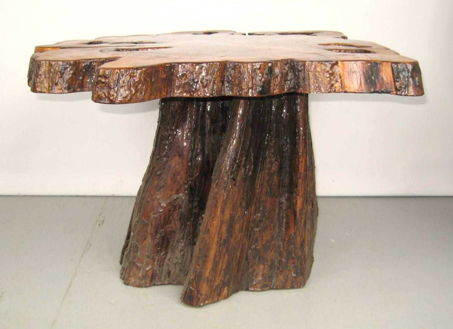 Best ideas about Tree Stump Coffee Table
. Save or Pin Natural Form Tree Slab Top and Stump Coffee Table For Sale Now.