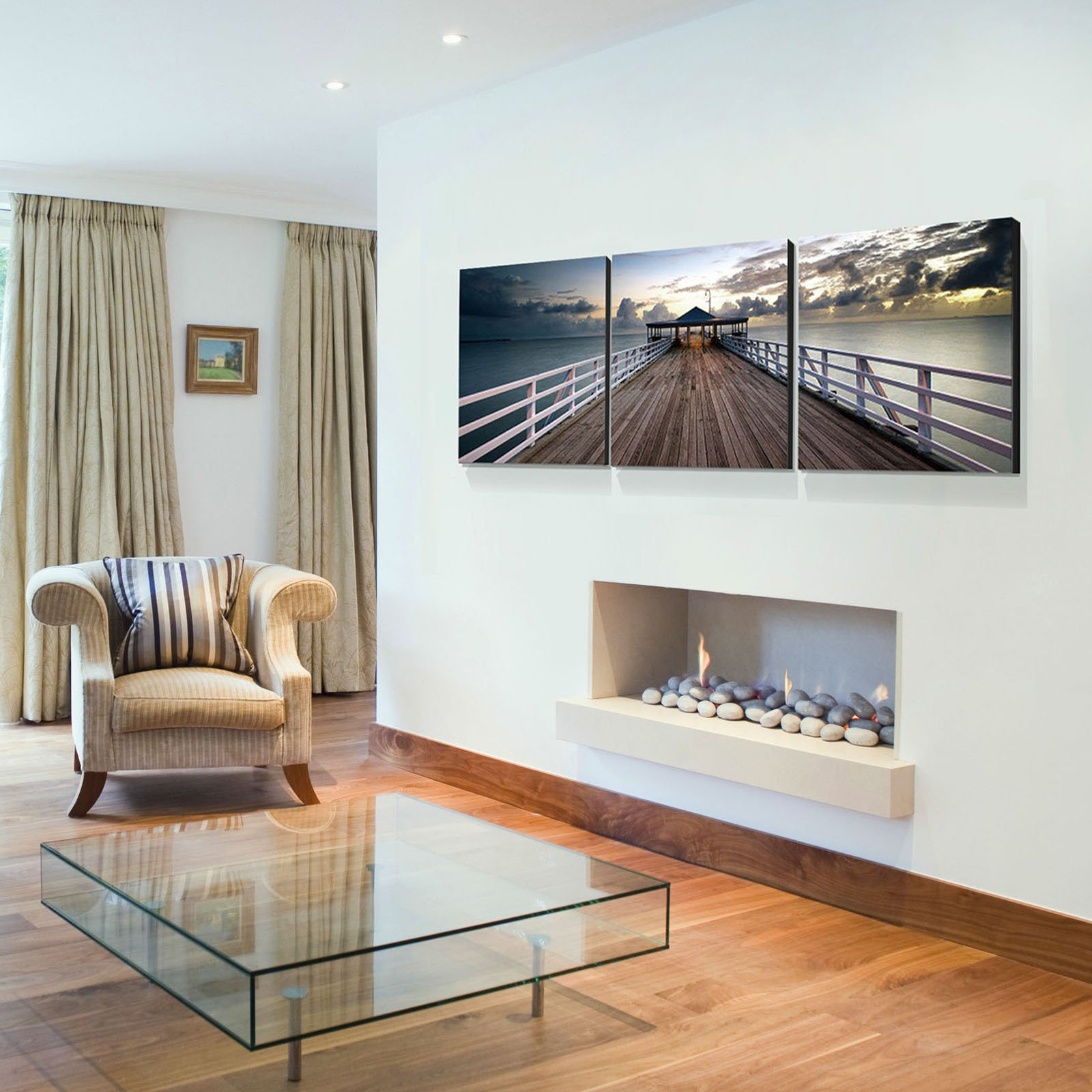 Best ideas about Triptych Wall Art . Save or Pin Furinno Brisbane Pier 3 Panel Triptych Print Framed Wall Now.