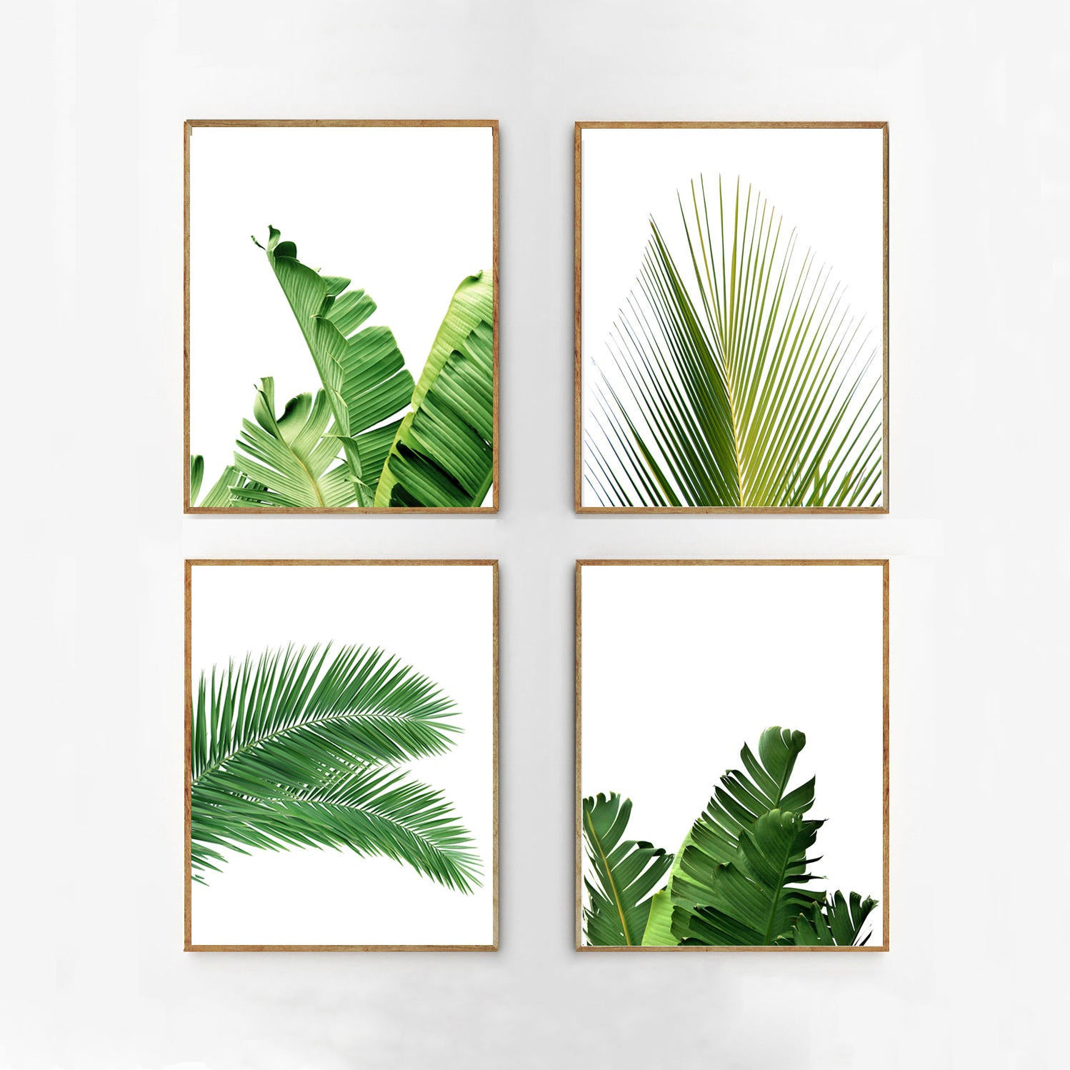 Best ideas about Tropical Wall Art
. Save or Pin Set of 4 Tropical Leaves Leaf Prints set Green Wall art Now.