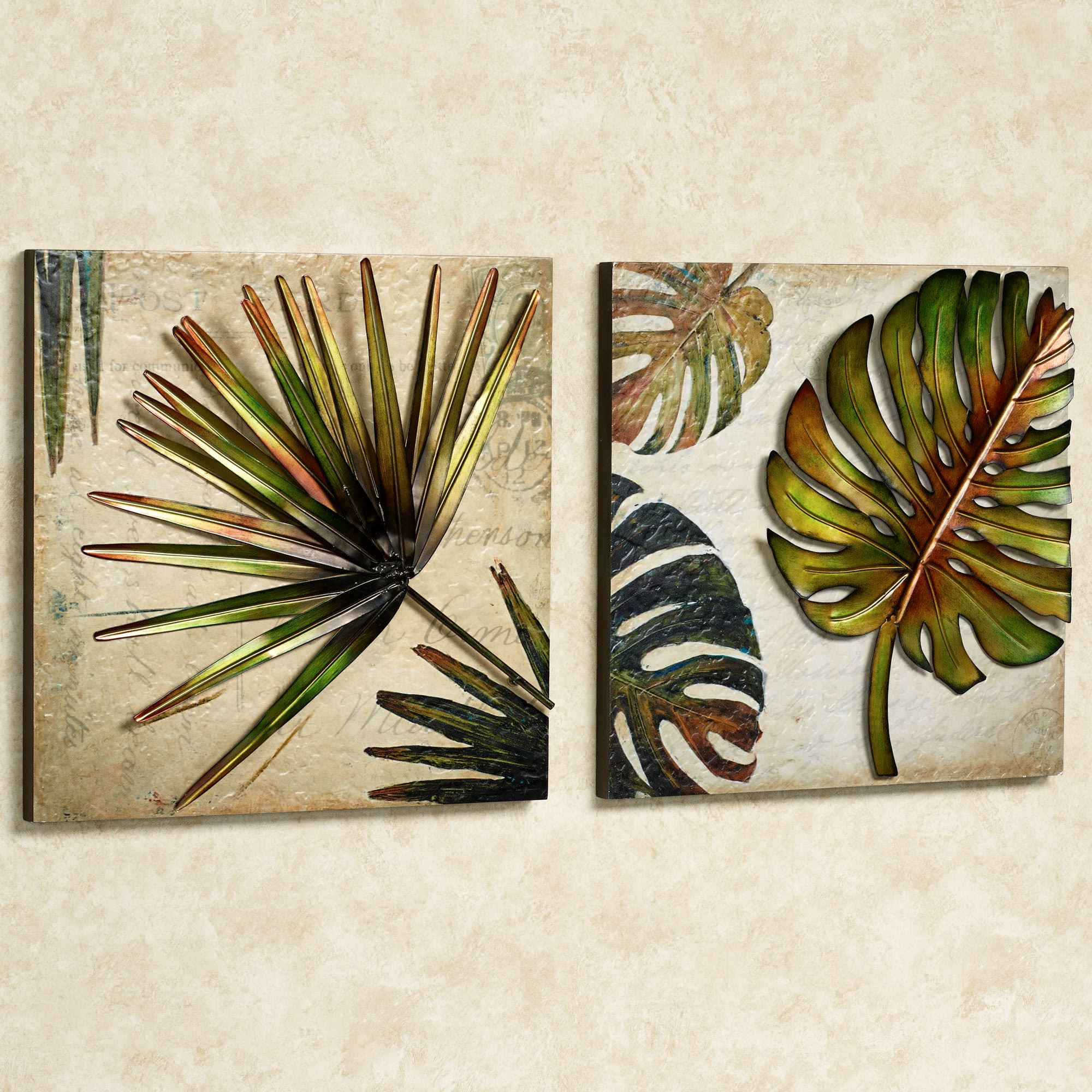 Картины листья пальмы в интерьере