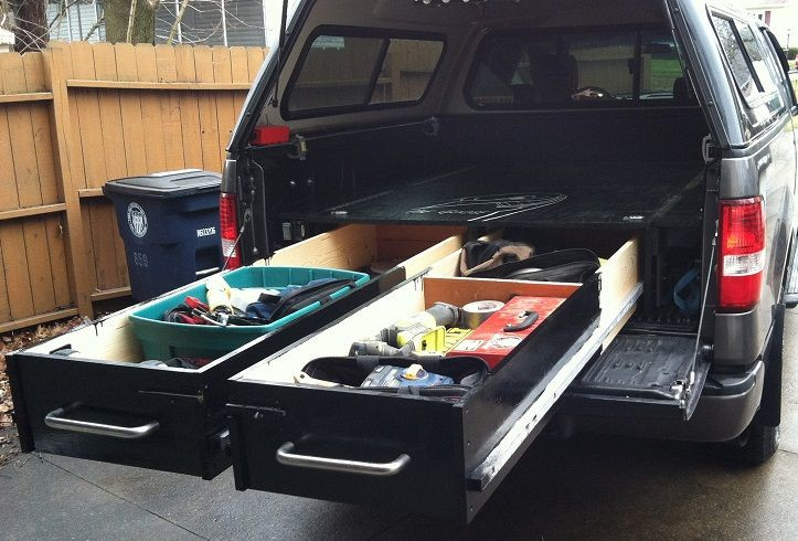 Best ideas about Truck Bed Organizer DIY
. Save or Pin Build Drawers in Your Truck Bed for Heavy Duty Tool Now.