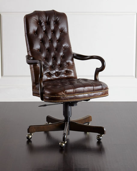 Best ideas about Tufted Office Chair
. Save or Pin Massoud Blevens Tufted Leather fice Chair Now.