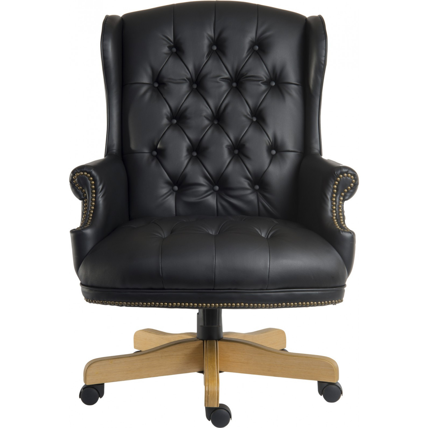Best ideas about Tufted Office Chair
. Save or Pin Bonsoni Swivel Traditional Button Tufted Black Now.