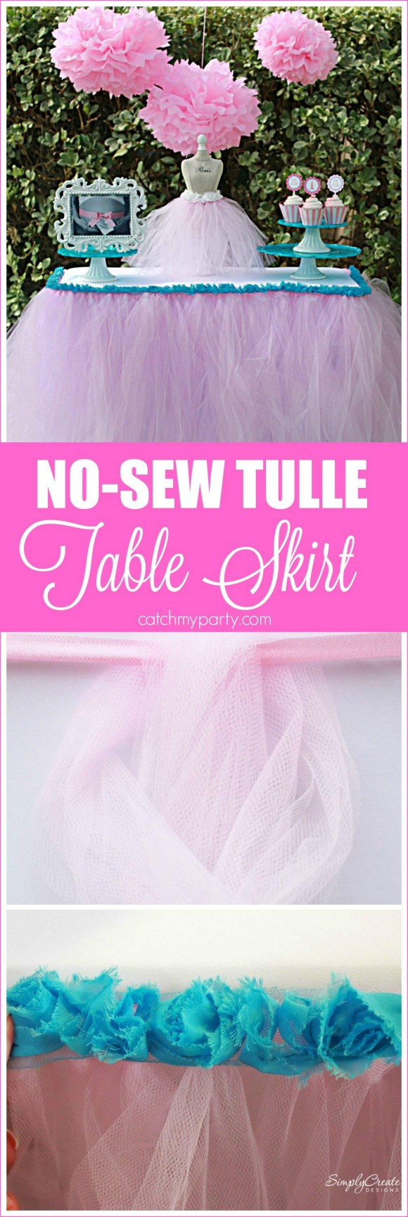 Best ideas about Tulle Table Skirt DIY
. Save or Pin No Sew Tulle Table Skirt Now.