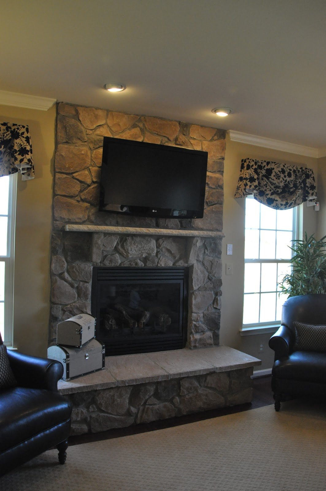 Best ideas about Tv Above Fireplace
. Save or Pin Building a Ryan Homes Ravenna TV over the fireplace or not Now.