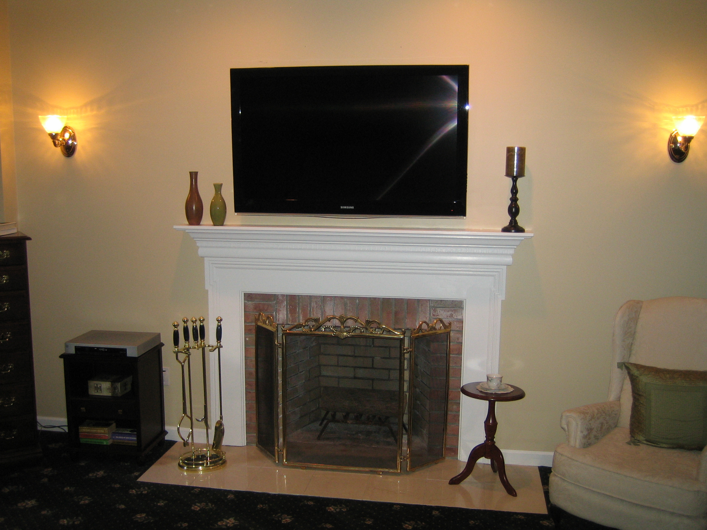 Best ideas about Tv Above Fireplace
. Save or Pin Clinton CT mount tv above fireplace Now.