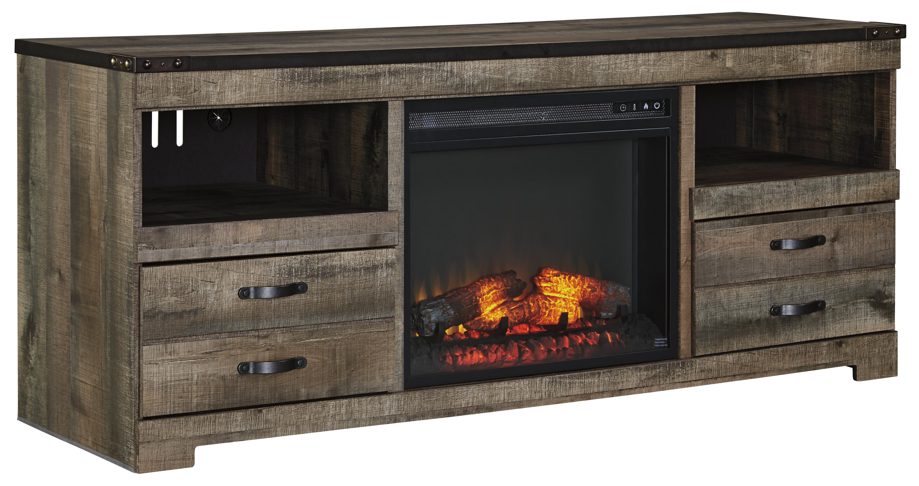 Best ideas about Tv Fireplace Stand
. Save or Pin Rustic TV Stand with Fireplace Insert by Signature Now.