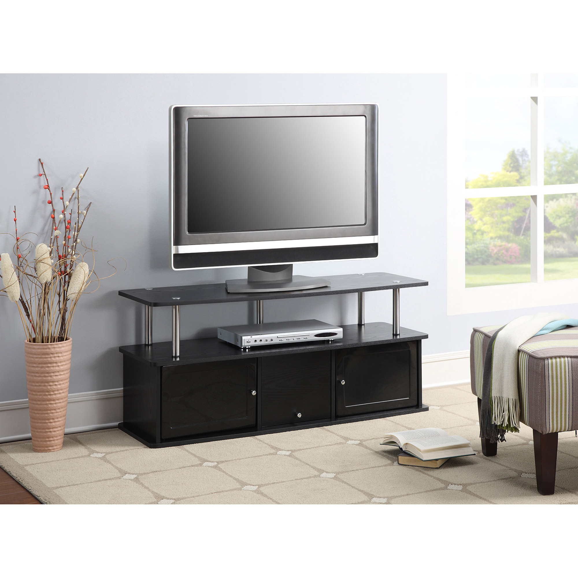 Best ideas about Tv Stand Furniture
. Save or Pin Convenience Concepts Designs2Go Cherry TV Stand with 3 Now.