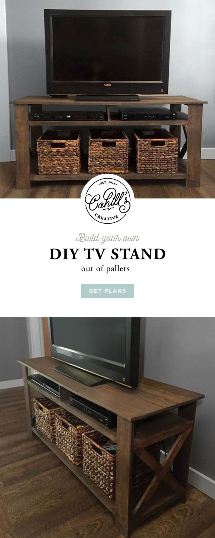 Best ideas about Tv Stand Ideas DIY
. Save or Pin Best 25 Diy tv stand ideas on Pinterest Now.