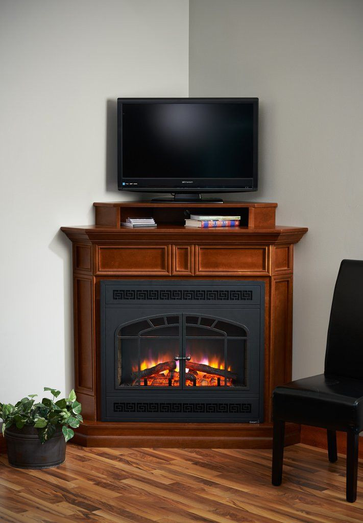 Best ideas about Tv Stand With Built In Fireplace
. Save or Pin Alder Wood Built in Fireplace Surround Cabinet TV Stand Now.