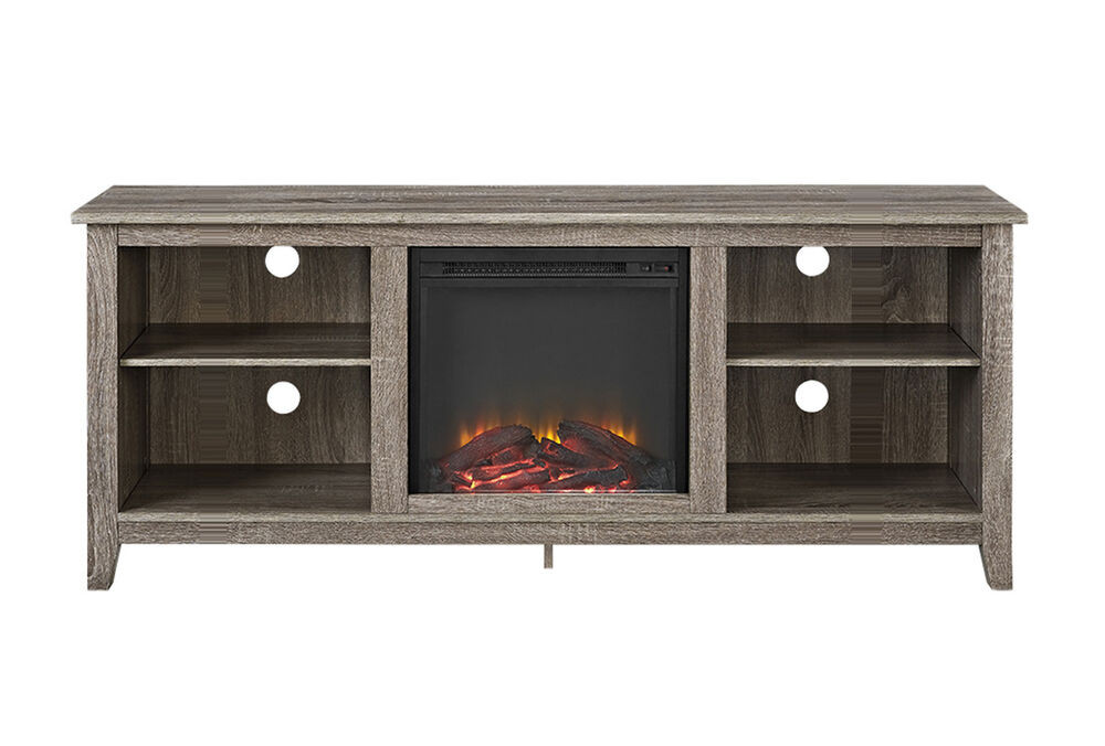 Best ideas about Tv Stand With Fireplace Insert
. Save or Pin Walker Edison 58inch Driftwood TV Stand w Fireplace Insert Now.