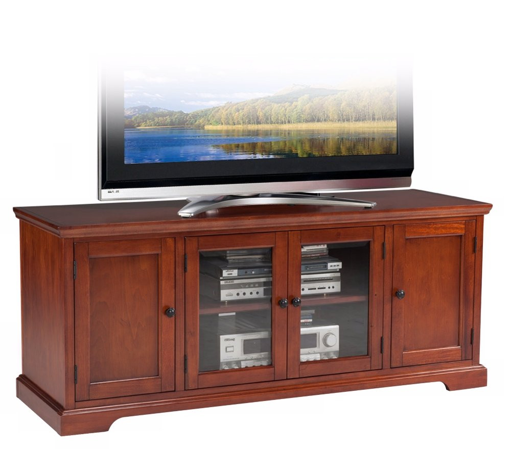 Best ideas about Tv Stand With Storage
. Save or Pin TV Stand 60 Inch Cherry Hardwood Entertainment Center Now.