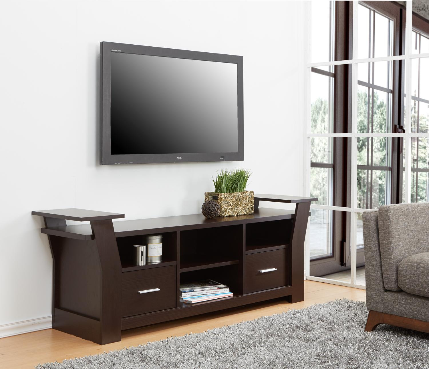 Best ideas about Tv Stand With Storage
. Save or Pin Amazon ioHOMES Torena Multi Storage TV Stand Black Now.