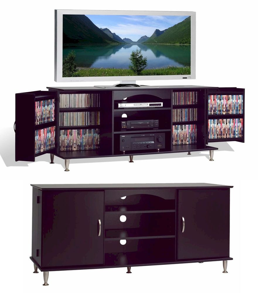 Best ideas about Tv Stand With Storage
. Save or Pin 60" Plasma LCD TV Stand 462 CD 212 DVD Cabinet Rack NEW Now.