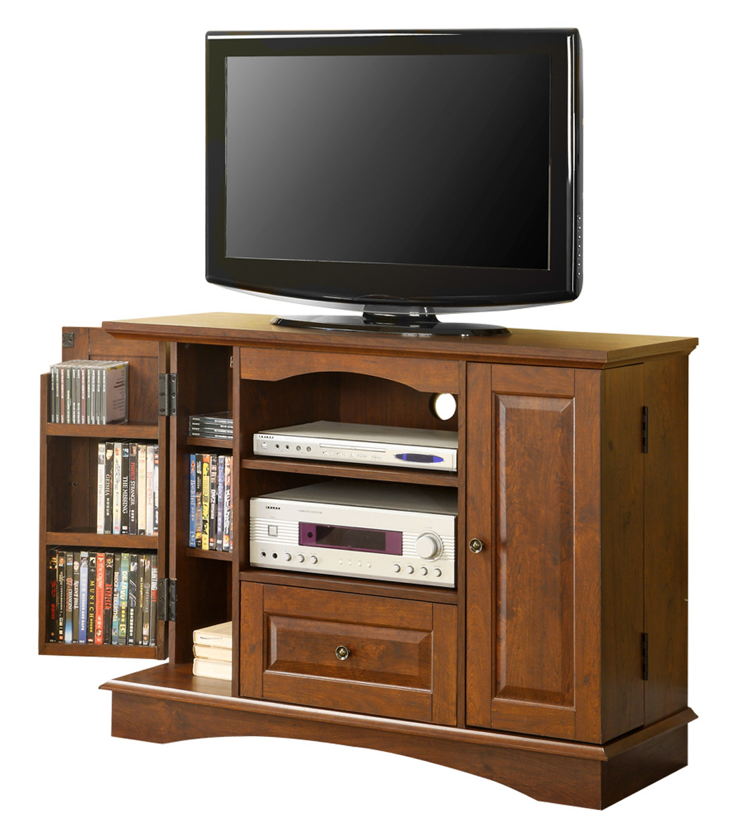 Best ideas about Tv Stands With Storage
. Save or Pin 42 Inch Wood TV Stand with Media Storage in TV Stands Now.