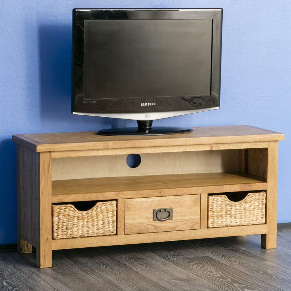 Best ideas about Tv Stands With Storage
. Save or Pin Surrey Oak TV Stand with Storage Baskets Waxed Oak Now.