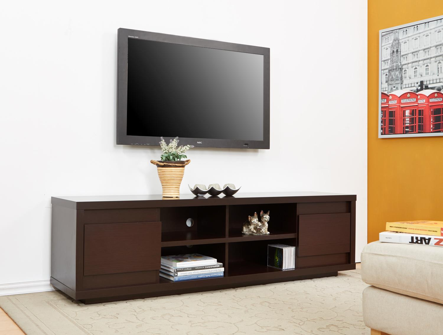 Best ideas about Tv Stands With Storage
. Save or Pin Entertainment TV Stand Center Multi Storage Furniture Home Now.