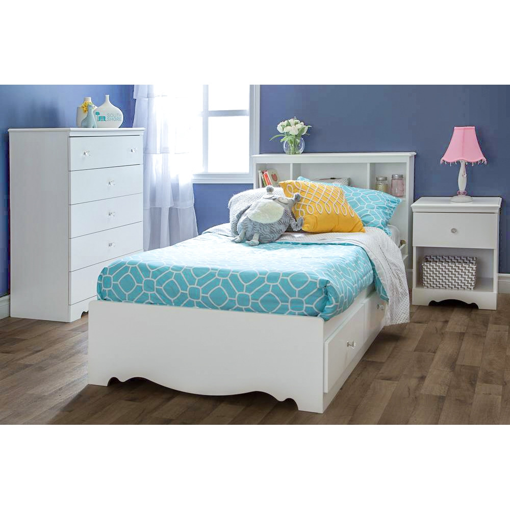 Best ideas about Twin Bedroom Sets
. Save or Pin Crystal White Bedroom Set with Twin Mate s Bed Now.