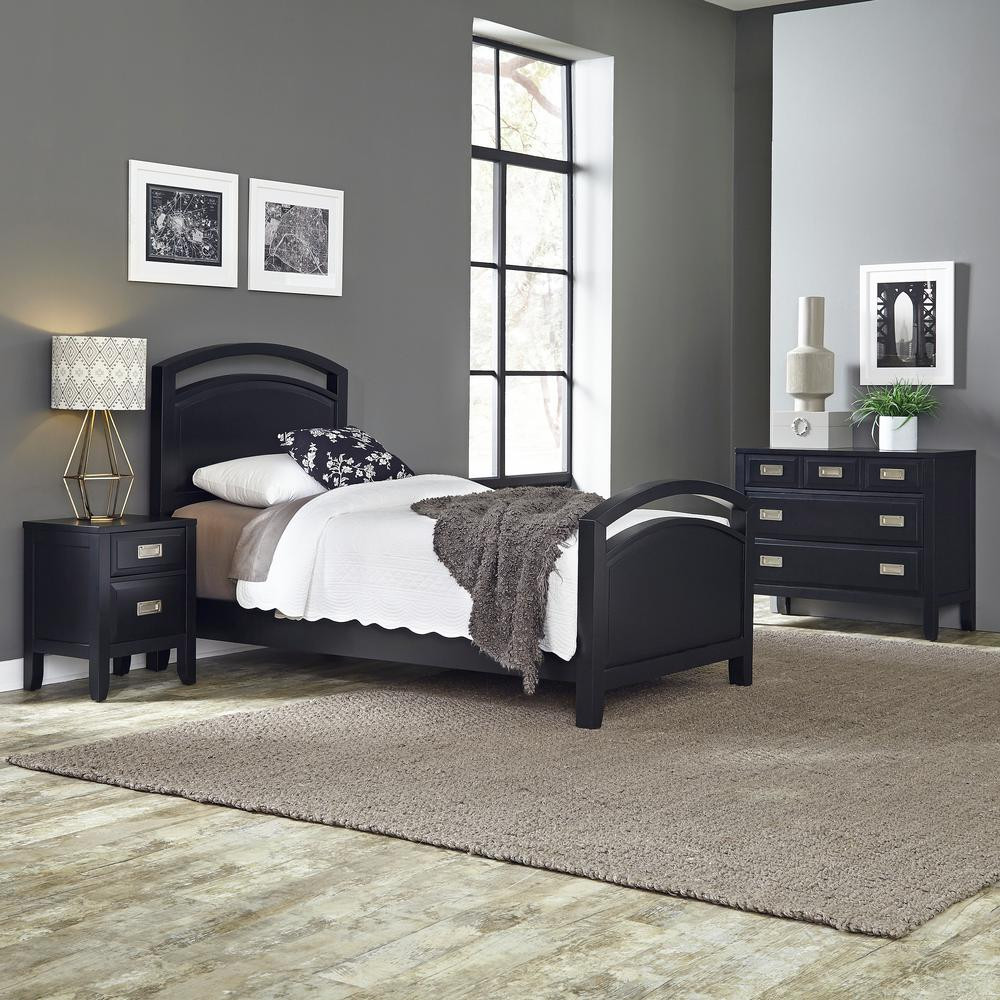 Best ideas about Twin Bedroom Sets
. Save or Pin Home Styles Prescott 3 Piece Black Twin Bedroom Set 5514 Now.