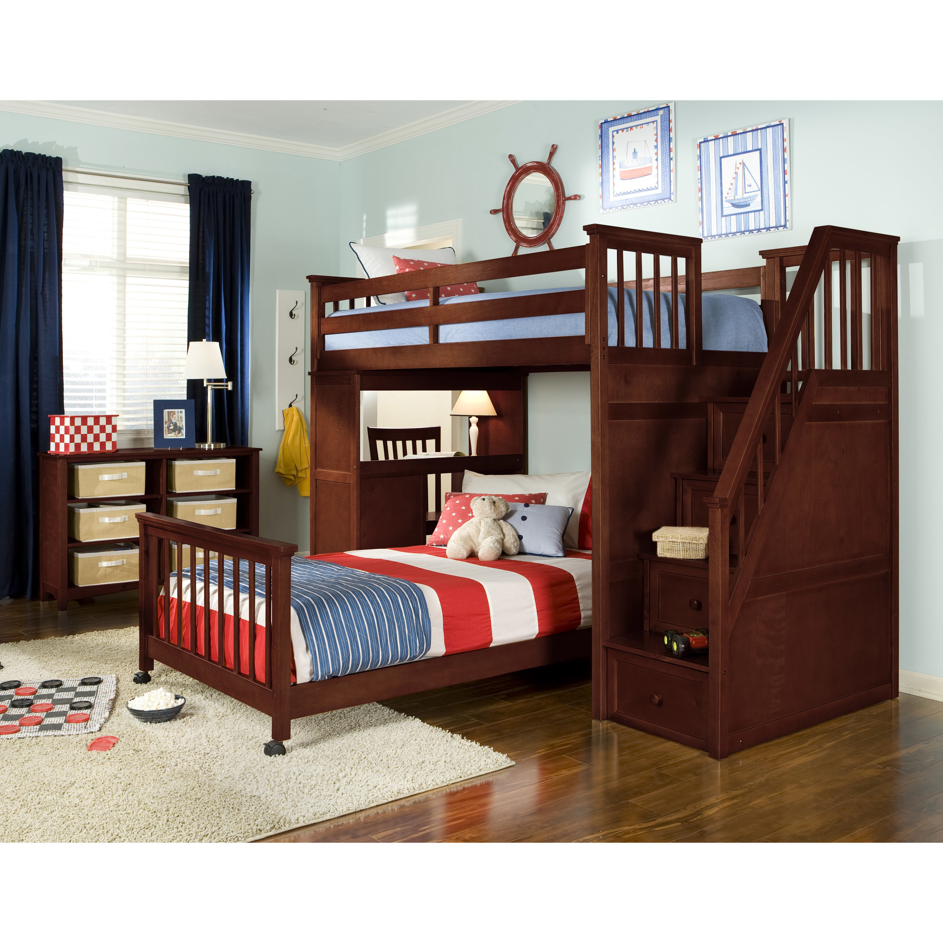 Best ideas about Twin Loft Bed With Stairs
. Save or Pin School House Twin Stair Loft with Desk End & Lower Bed Now.