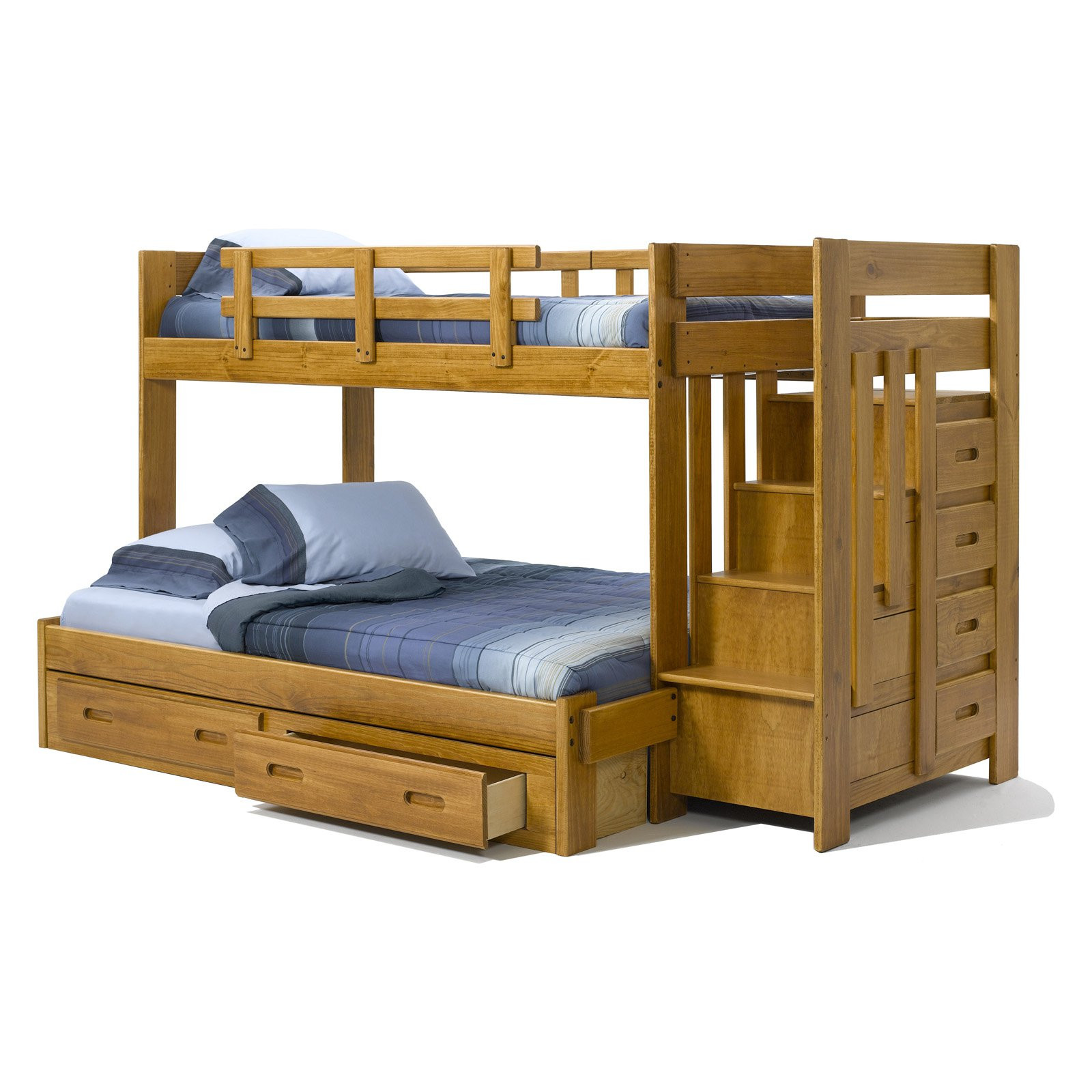 Best ideas about Twin Loft Bed With Stairs
. Save or Pin Heartland Twin over Full Reversible Stair Bunk Bed Bunk Now.