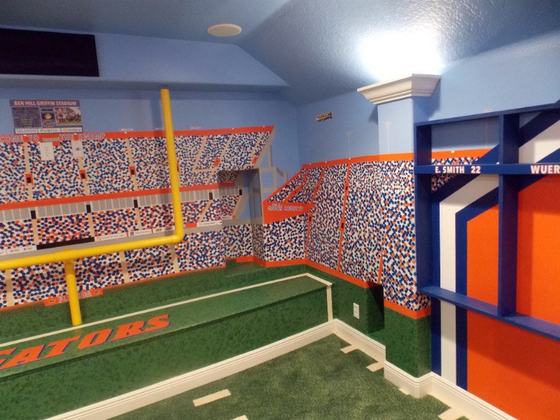 Best ideas about Uf Game Room
. Save or Pin Florida Gators Theme Home Theater Room Theme Room Design Now.