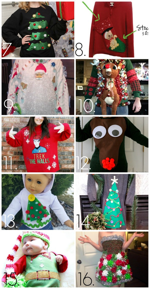 Best ideas about Ugly Christmas Sweaters DIY Ideas
. Save or Pin 32 DIY Ugly Christmas Sweaters C R A F T Now.