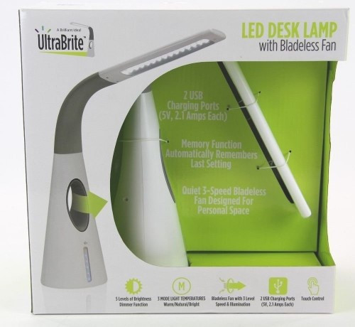 Best ideas about Ultrabrite Led Desk Lamp With Bladeless Fan
. Save or Pin Ultra Brite LED Desk Lamp with Bladeless Fan Now.