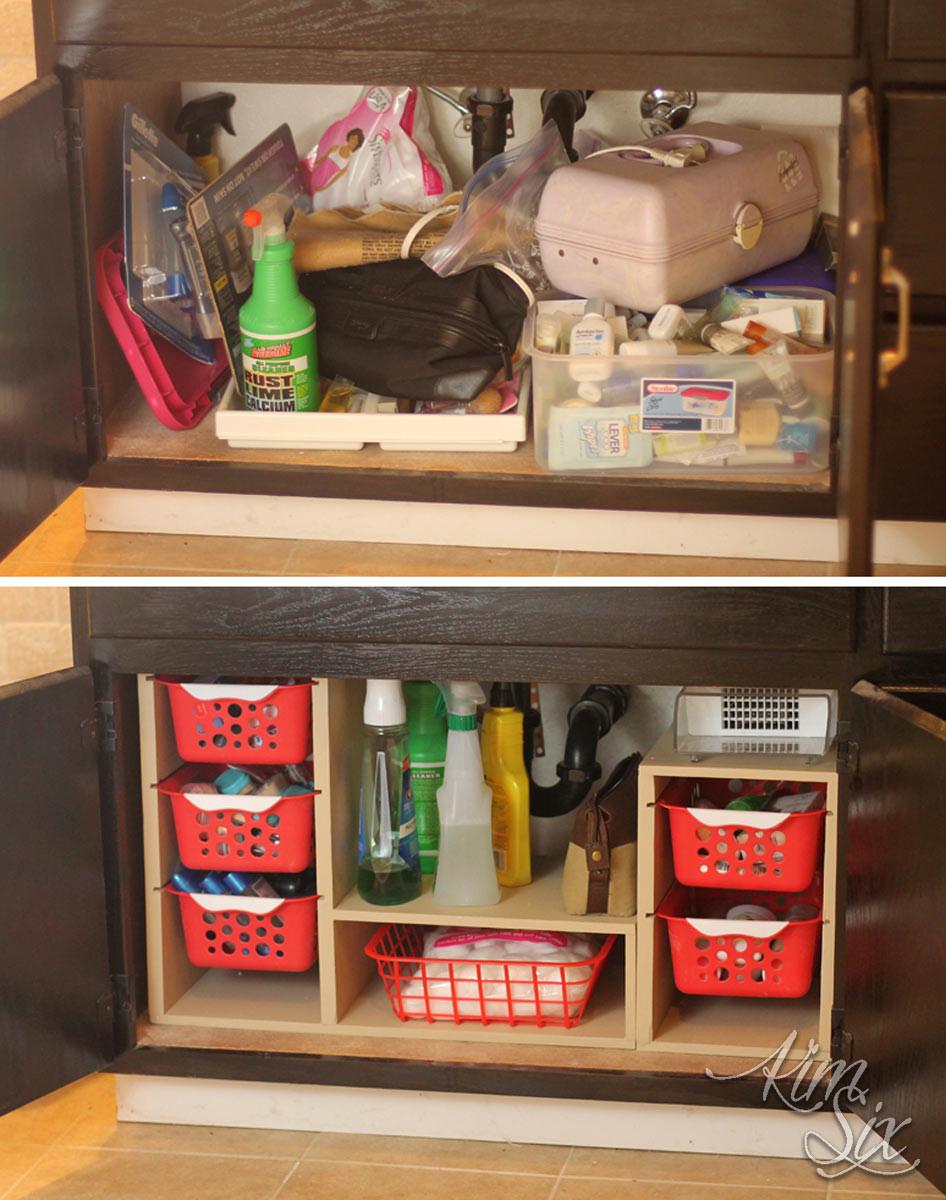 Best ideas about Under Cabinet Organization
. Save or Pin Under sink cabinet before and after organization Now.