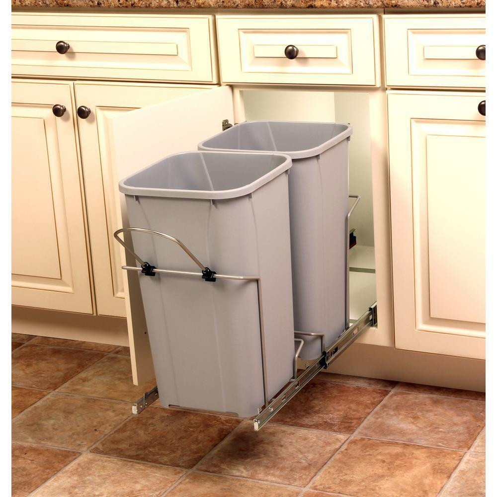 Best ideas about Under Cabinet Trash Can
. Save or Pin Kitchen Slide Pull Out Trash Can Garbage Recycling Basket Now.