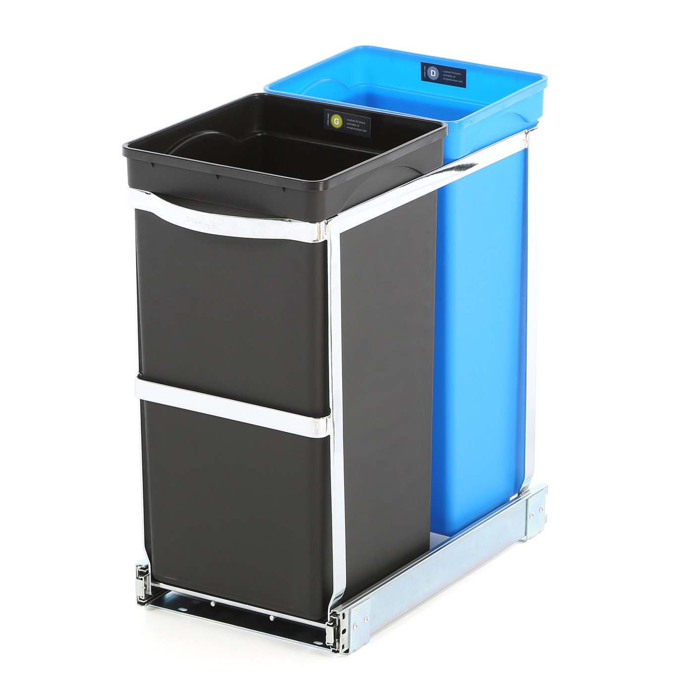 Best ideas about Under Cabinet Trash Can
. Save or Pin simplehuman 9 Gal Under Counter Pull Out Recycler Trash Now.