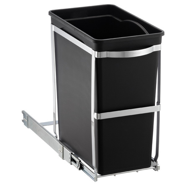 Best ideas about Under Cabinet Trash Can
. Save or Pin Pull Out Trash Can simplehuman Black 8 gal Under the Now.